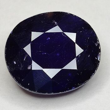 Saphir Bleu 17.24ct taille ovale 15.9x14.0mm 4