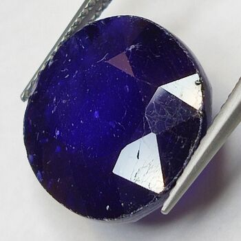 Saphir Bleu 17.24ct taille ovale 15.9x14.0mm 3