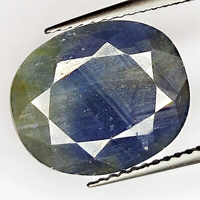Saphir Bleu 10.55ct taille ovale 13.5x11.3mm