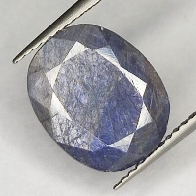 Saphir Bleu 5.50ct taille ovale 12.6x10.2mm