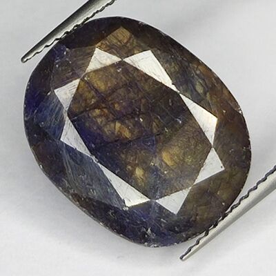 Saphir Bleu 16.15ct taille ovale 16.2x13.3mm