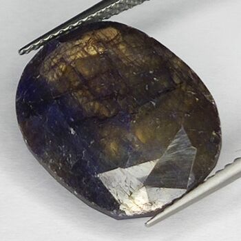 Saphir Bleu 16.15ct taille ovale 16.2x13.3mm 3