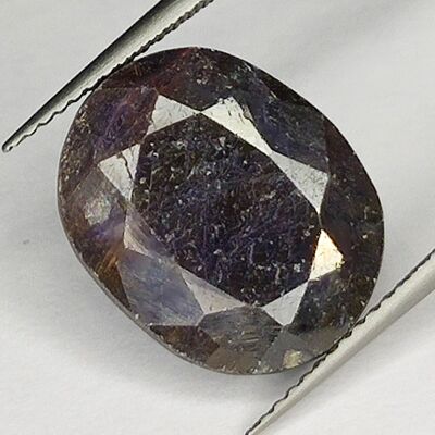 Saphir Bleu 15.35ct taille ovale 15.3x12.3mm