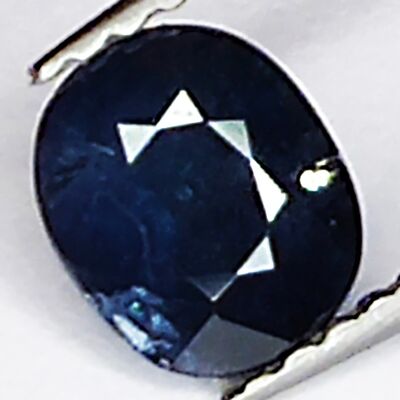 0,92 ct Blauer Saphir im Ovalschliff, 6,1 x 5,2 mm
