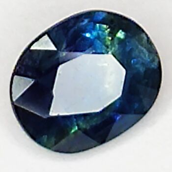 Saphir Bleu 0.75ct taille ovale 5.8x4.8mm 5