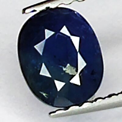 Zaffiro blu da 0,83 ct taglio ovale 6,0x5,0 mm
