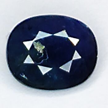 Saphir Bleu 0.83ct taille ovale 6.0x5.0mm 4