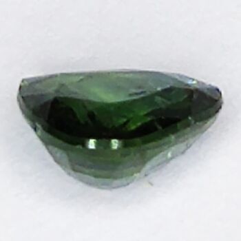 Saphir vert taille poire 1,08 ct 6,6 x 6,1 mm 6