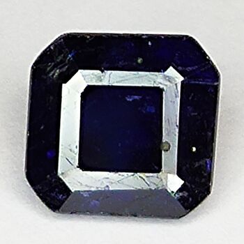 Saphir Bleu 4.48ct taille émeraude 9.2x8.9mm 4