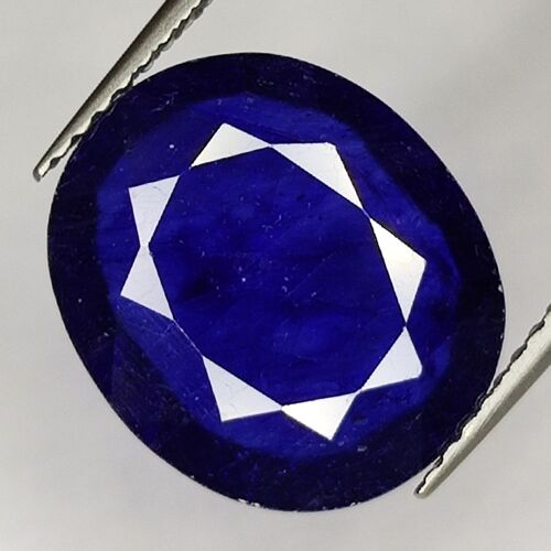 6.61ct Zafiro Azul talla oval 13.5x11.5mm