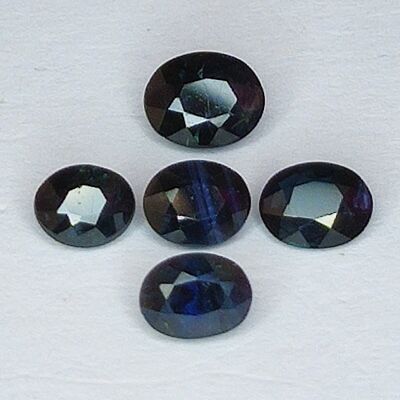 1.85ct Blue Sapphire oval cut 5.1x4.1mm 5pcs