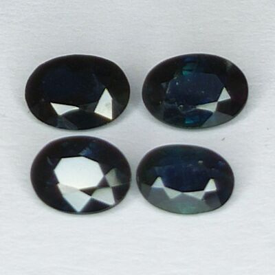 2.40ct Blue Sapphire oval cut 6.3x4.4mm 4pz
