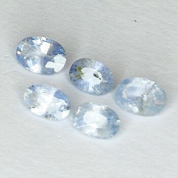 Saphir Bleu 1.75ct taille ovale 5.4x3.7mm 5pcs 3