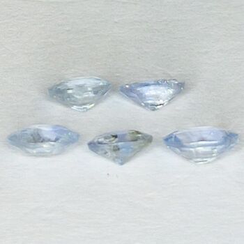 Saphir Bleu 1.75ct taille ovale 5.4x3.7mm 5pcs 4