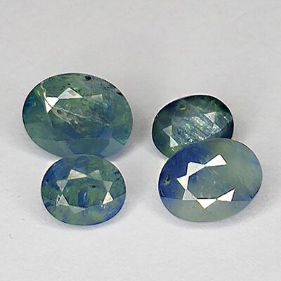 3.80ct Blue Sapphire oval cut 6.6x5.1mm 4pz