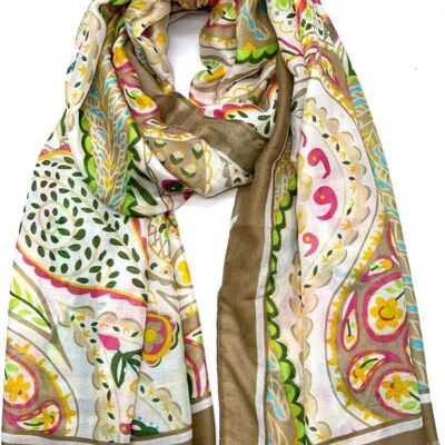 Thin scarf XT-15 Beige