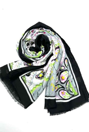 Foulard fin XT-15 noir 3