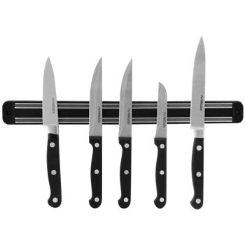 Barre aimantée pour couteaux et ustensiles en métal Nirosta Divers 4