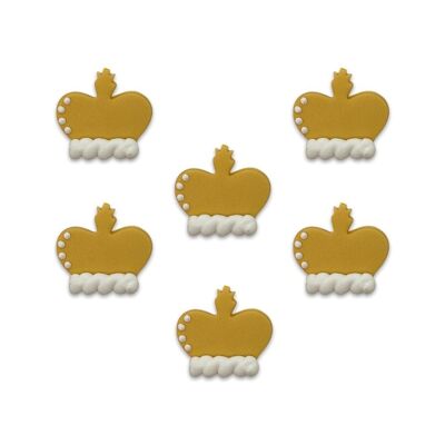 Corona de coronación de oro Toppers de Sugarcraft