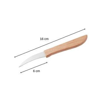 Couteau de cuisine éplucheur manche en bois Nirosta 5