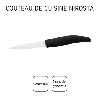 Couteau de cuisine avec lame en céramique de 7,5 cm Nirosta Céramique 4