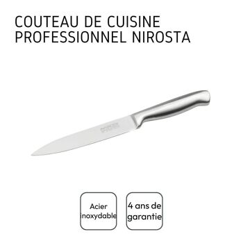Couteau de cuisine universel 24 cm en tout Nirosta Star 3