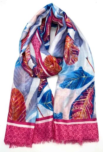 Foulard fin XT-18 rose 1