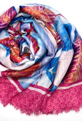 Foulard fin XT-18 rose 3