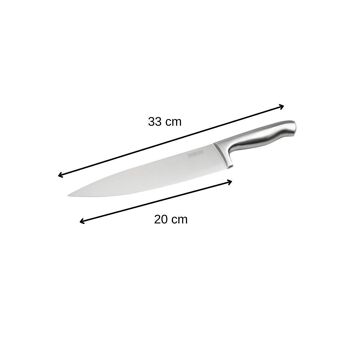 Couteau de chef 33 cm en inox Nirosta Star 4