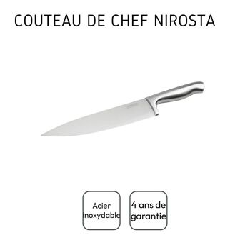 Couteau de chef 33 cm en inox Nirosta Star 5