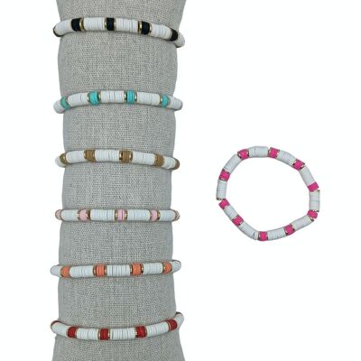 Farbige Fimo-Armbänder – 35er-Set