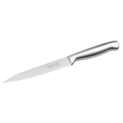 Professional kitchen knife 24 cm serrated blade Nirosta Star