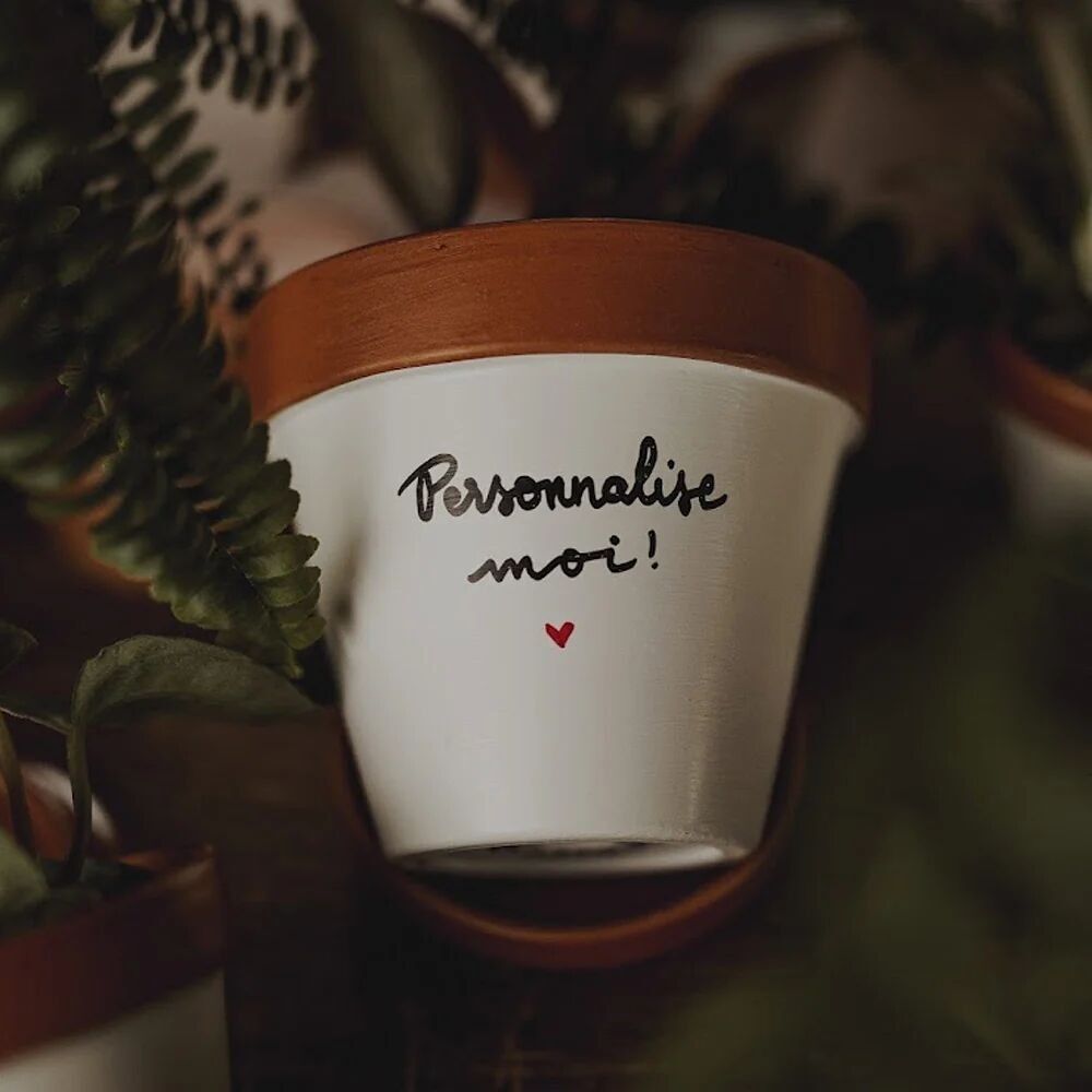 Pot de fleur personnalisé, cache-pot personnalisable