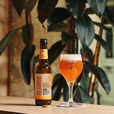 Korsisches Craft-Bier Pietra Blonde, biologisch und glutenfrei – 33 cl