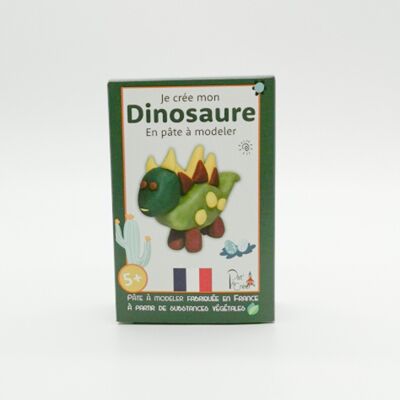 I create my dino in modeling clay, thanks to the instructions included in the box you will be able to make it. As the modeling clay does not dry out, you can start over as many times as you want!