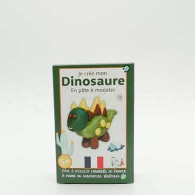 I create my dino in modeling clay, thanks to the instructions included in the box you will be able to make it. As the modeling clay does not dry out, you can start over as many times as you want!