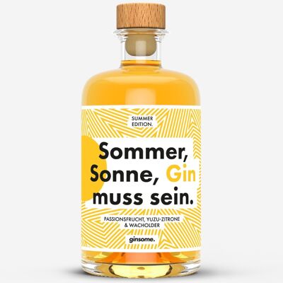 Gin de verano - maracuyá, limón yuzu "Verano, sol, la ginebra es imprescindible".