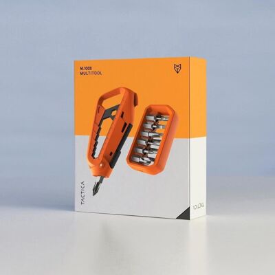 Kit Multi-outils avec + de 12 embouts - Orange - Tactica Gear M100X