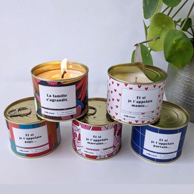 Pack of 30 special baby announcement candles + 3 free tester candles