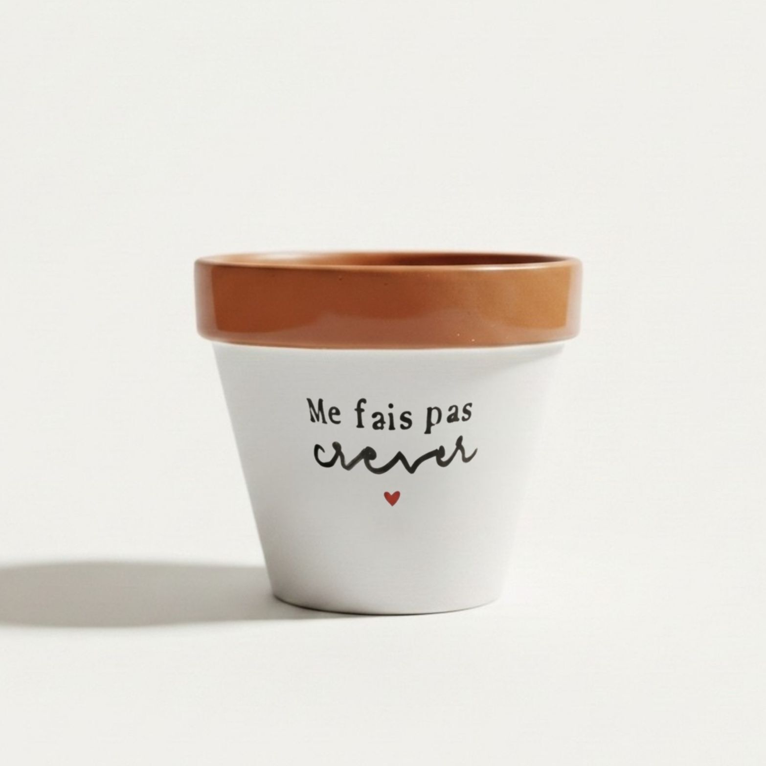 Flower pot, "'Don't make me die'" flower pot, Plant Addict Gift, Plant Lover, humorous flower pot