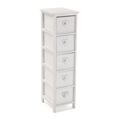 DRAWER 5 DRAWERS WOOD WHITE 22150030