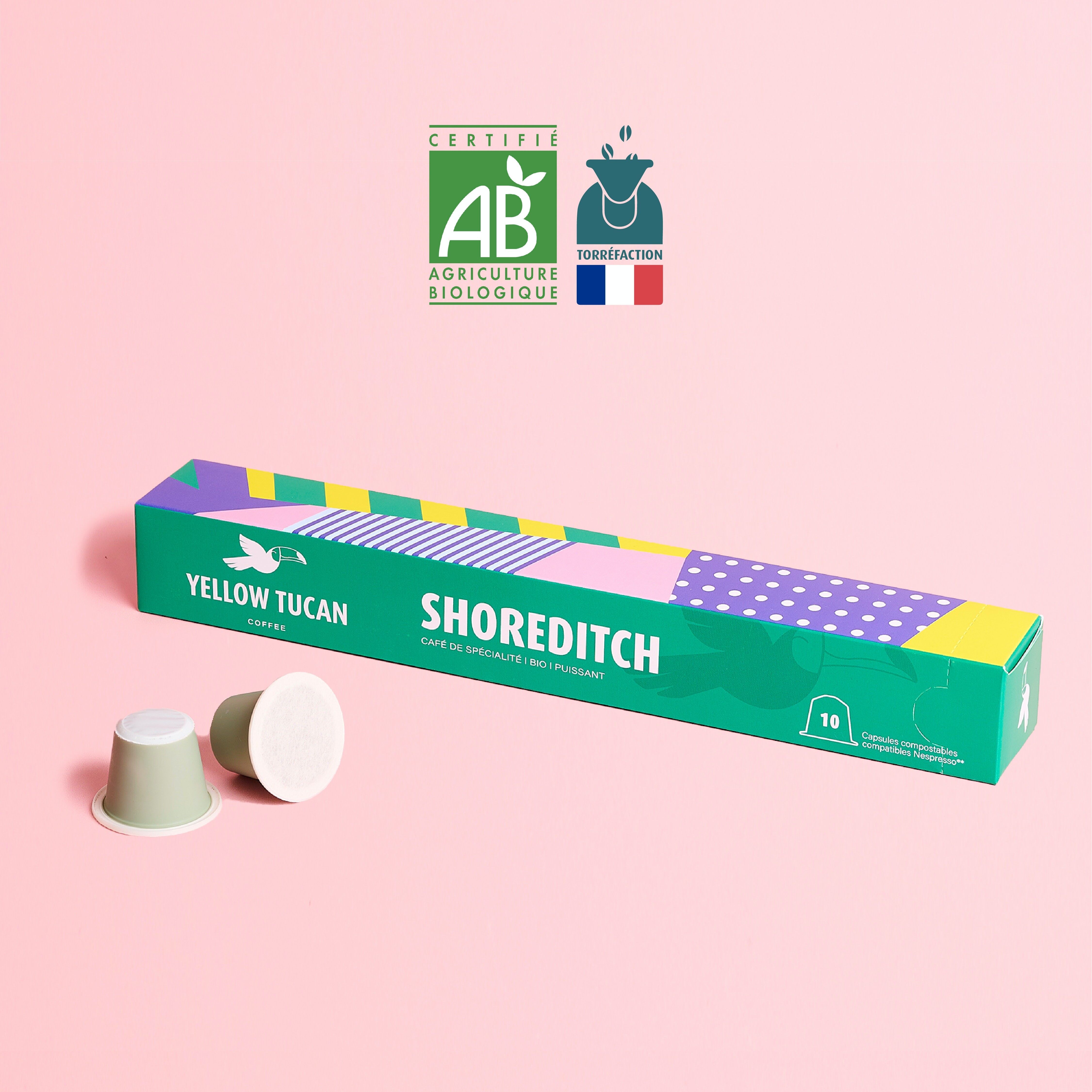 Shoreditch Compostable Organic Coffee Capsules