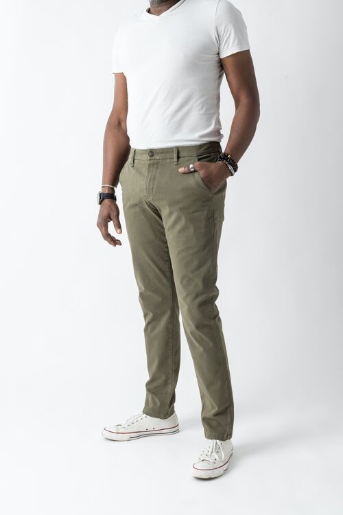 Chino homme - Le Galbé - Olive