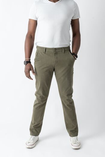 Chino homme - Le Galbé - Olive 3