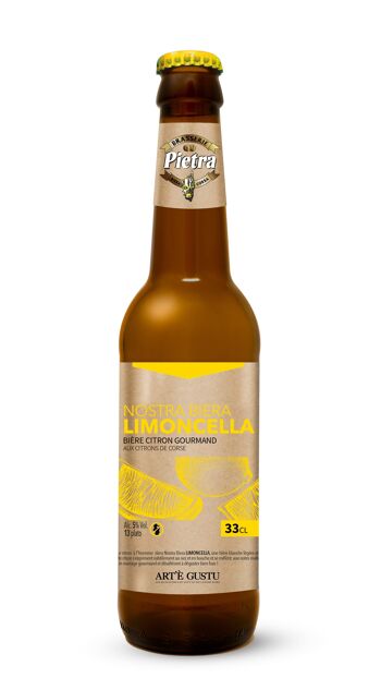 Bière artisanale Corse Pietra Limoncella - 33cl 2