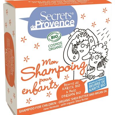 KIDS festes Shampoo mit Bio-SHEA-BUTTER und Bio-ARGAN-Öl