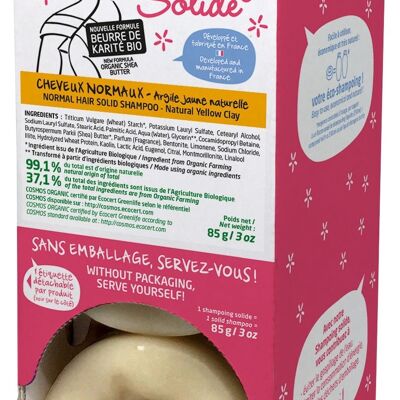 Solid shampoo NORMAL hair BULK display without packaging