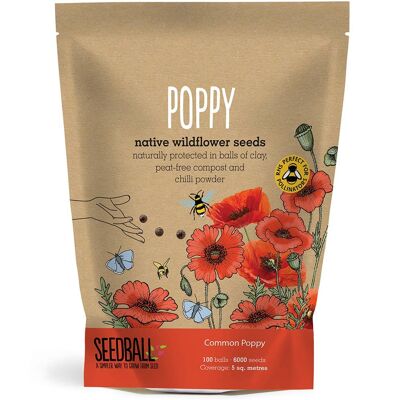 Seedball Wildflower Grab Bags - Papavero