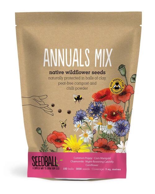 Seedball Wildflower Grab Bags - Annuals Mix