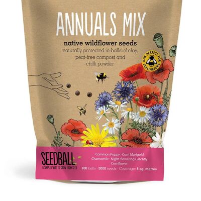 Seedball Wildflower Grab Bags - Mélange d'Annuelles